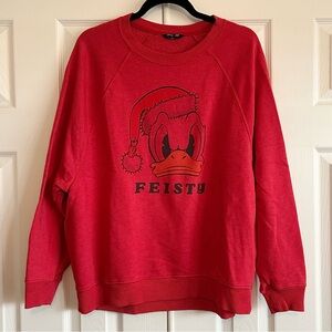 Donald Duck Feisty Christmas Sweatshirt